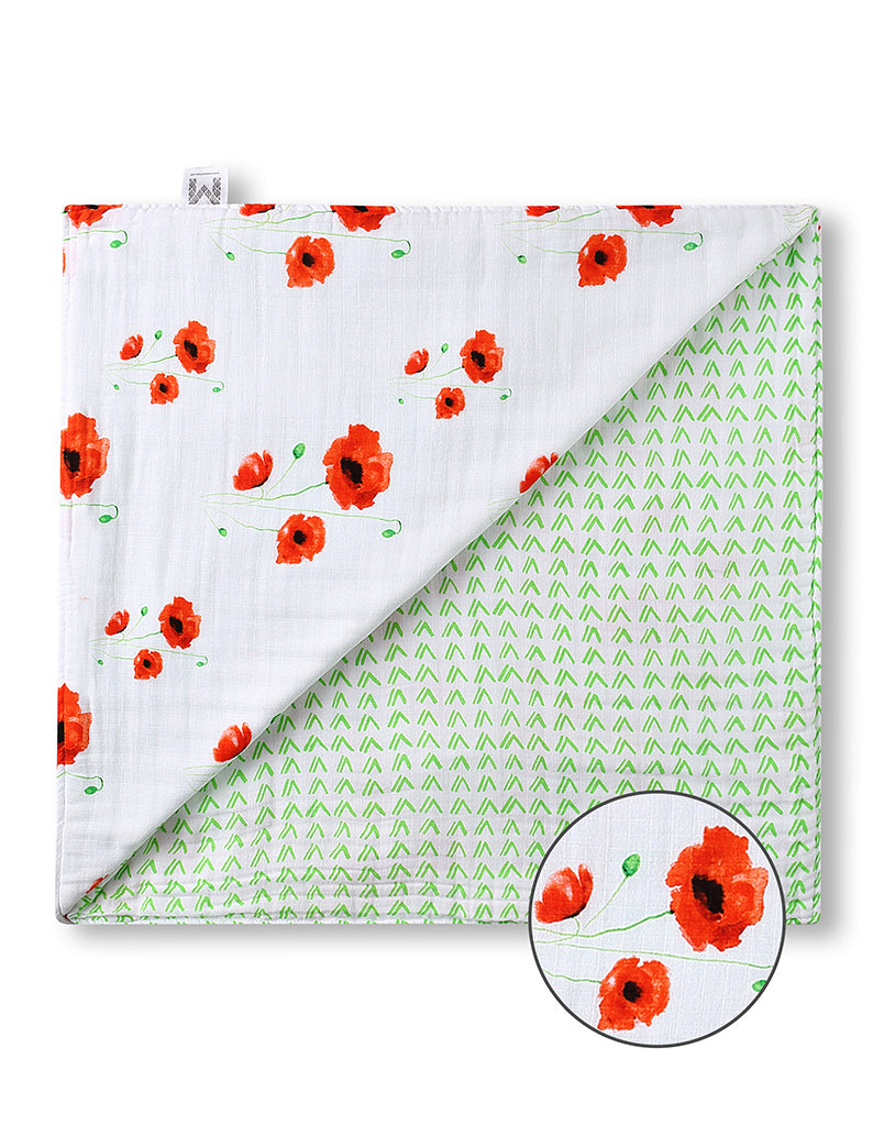 ORGANIC SNUG BLANKET - POPPY-0