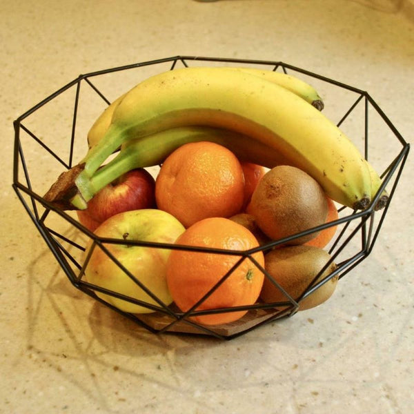 Prisma Wood-Metal Fruit Basket – 