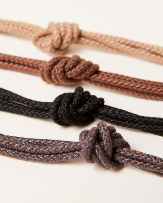 54 Round Braided Cord Waxed Boot Laces Rust