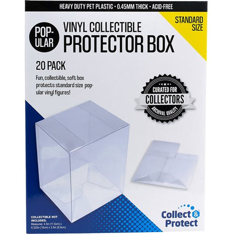  (20 Pack) EcoTEK Protectors Pop Protector Compatible with - 4  Inch Funko POP! Figures, Strong, Clear Pop Case, Acid Free : Toys & Games