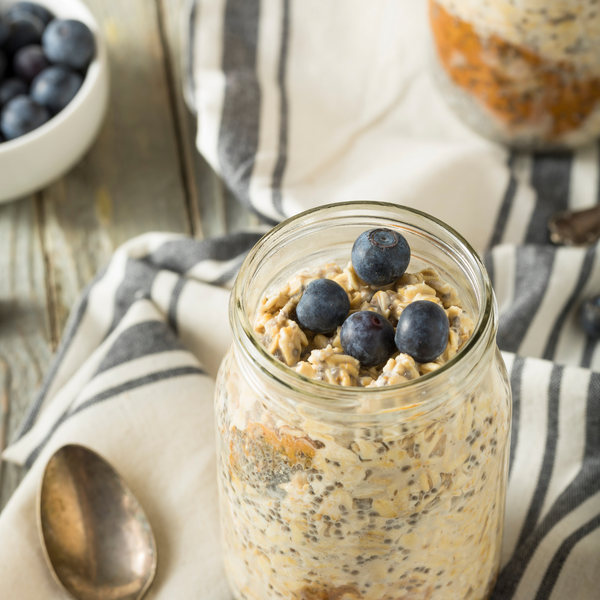 Blueberry Cinnamon Overnight Oats - Recipe