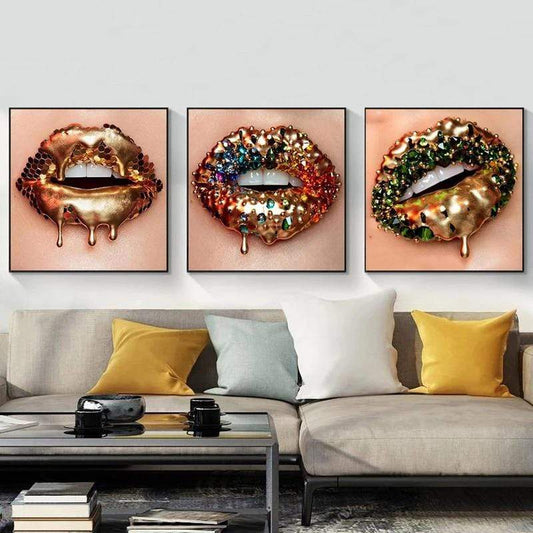 Gucci Lips Fashion Wall Art – Housemadegifts