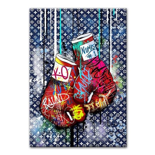 LV Boxing Gloves Poster & Canvas