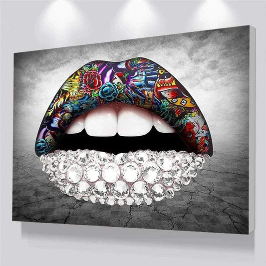 Gucci Lips Fashion Wall Art – Housemadegifts