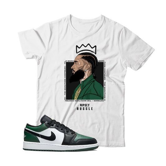 green and purple jordan 1 shirt