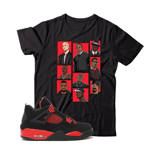 jordan 4 red thunder shirt