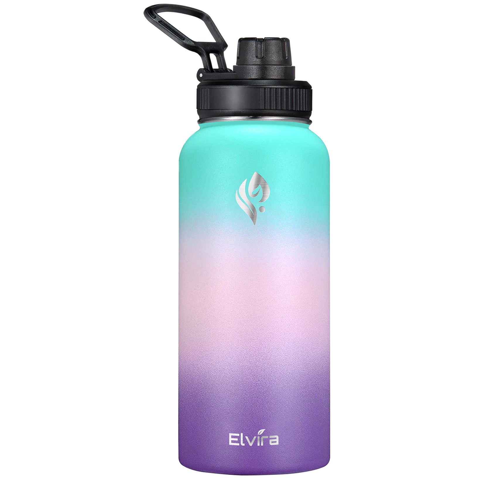 Elvira 32oz Vacuum Insulated Stainless Steel Water Bottle with Straw & Spout Lids