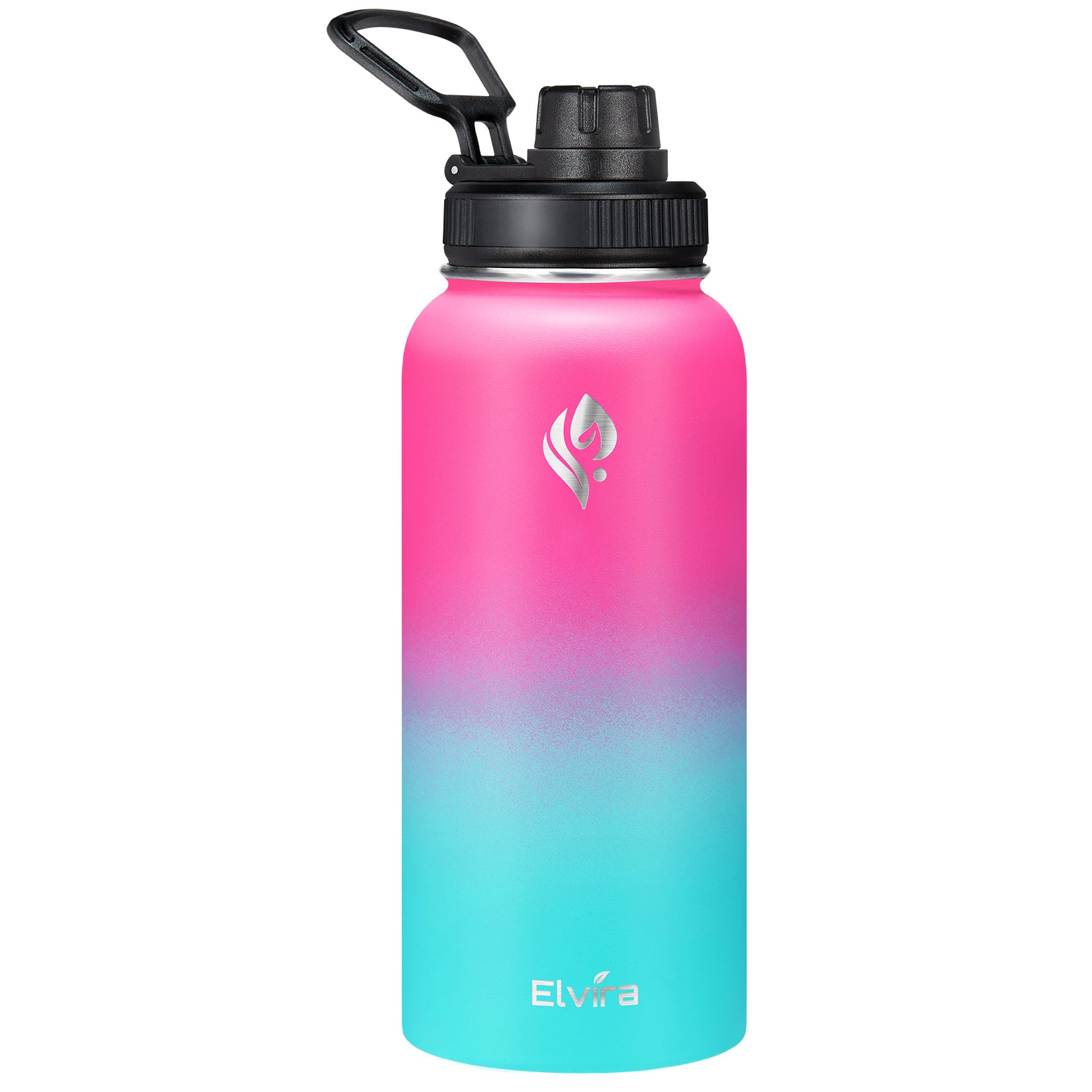 Elvira 32oz Vacuum Insulated Stainless Steel Water Bottle with Straw & Spout Lids