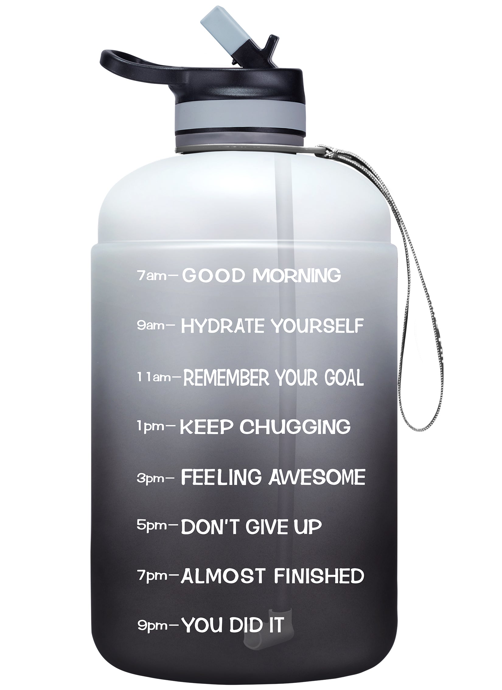 Venture Pal 64oz Motivational Quote Water Bottle with 2 Lids