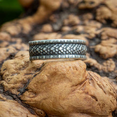 sterling silver dragon ring band