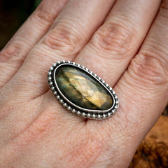 Labradorite Dragon Ring