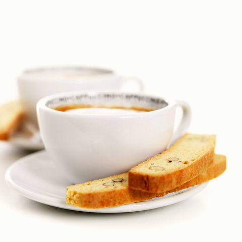 Almond Biscotti and Hazelnut Coffee - Coffee Purrfection