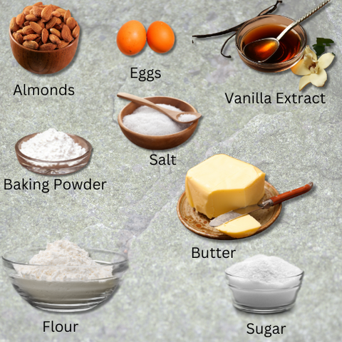 Almond Biscotti Ingredients - Coffee Purrfection