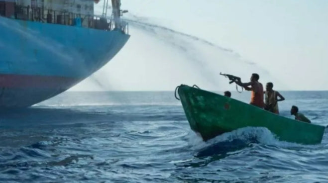 A CONTAINER SHIP WAS ATTACKED BY ARMED GROUPS