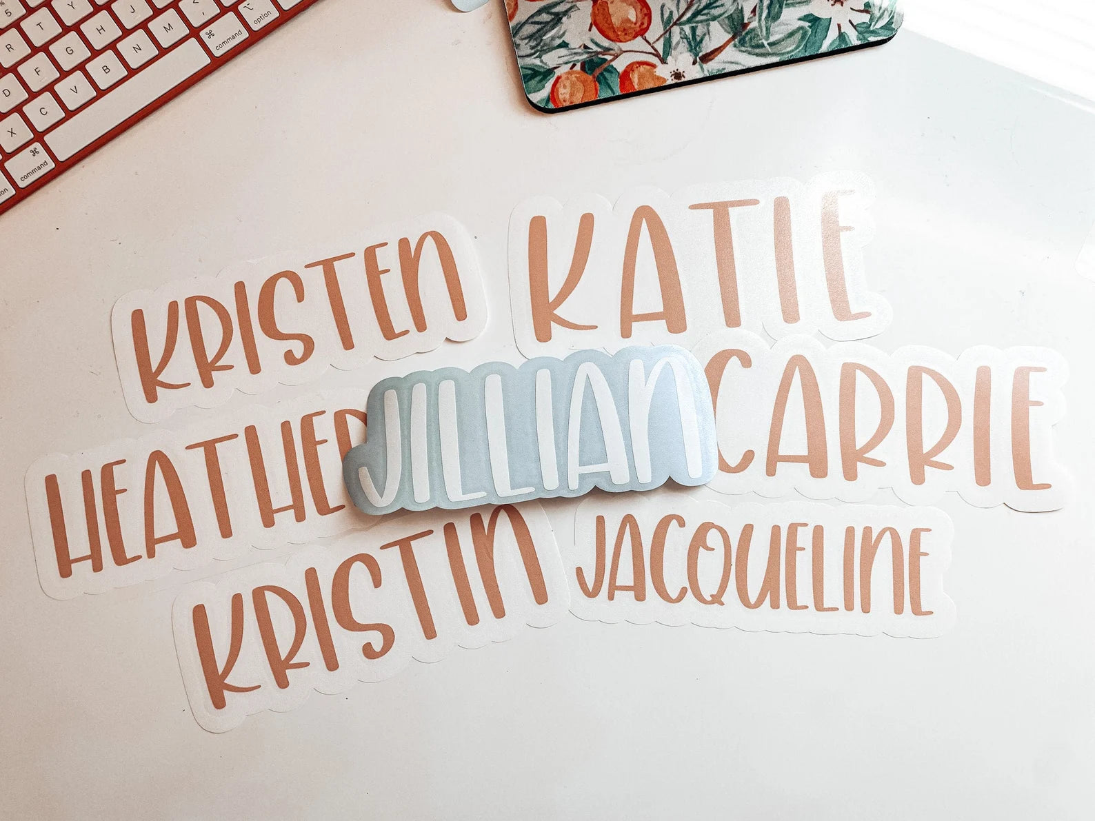 Beachy Font Personalized Name Decal