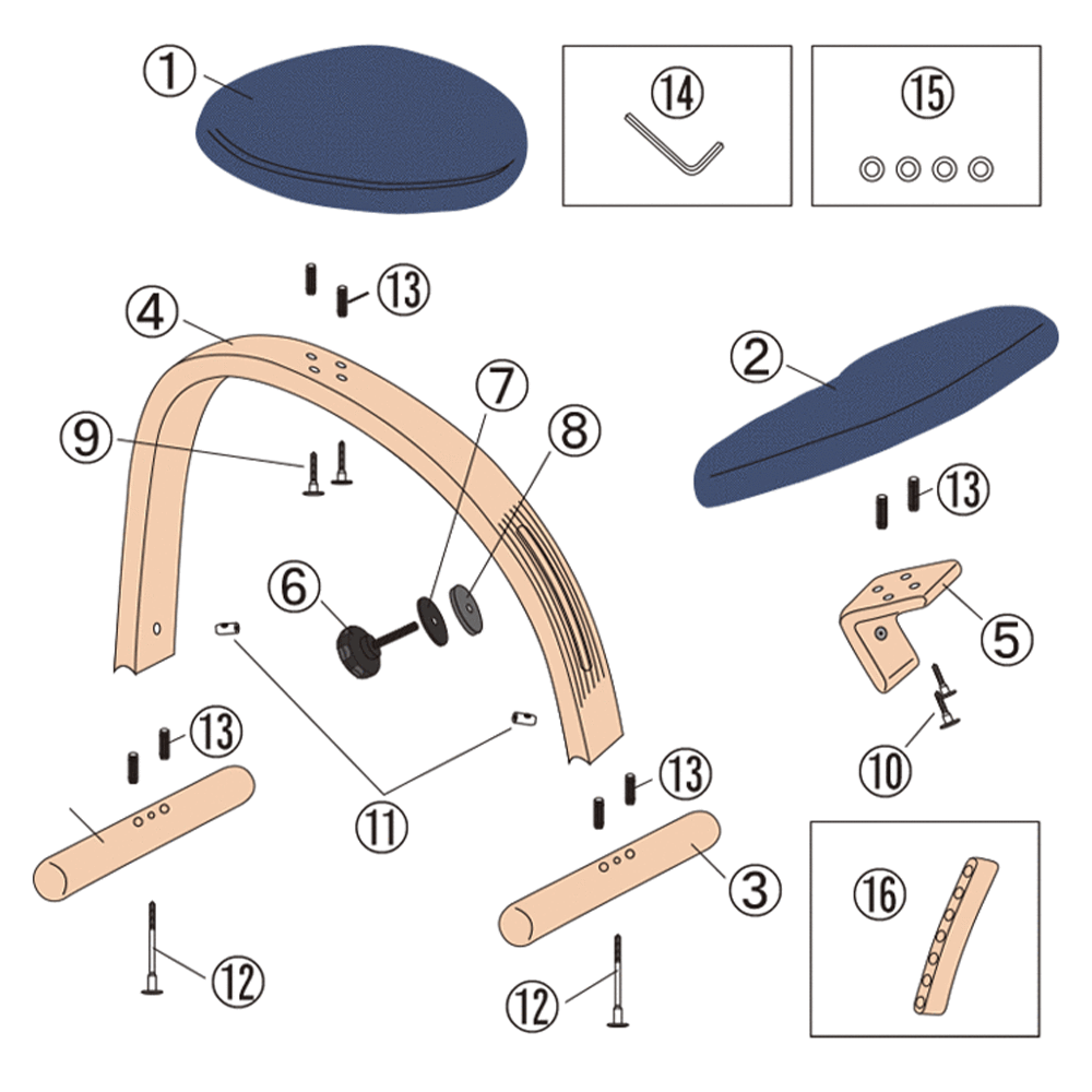 バランス イージー　(バランスラボ／サカモト)　部品　④フレーム(P146-4)