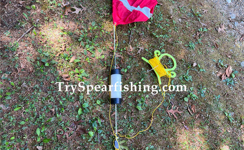 Cheap spearfishing dive flat and flag review