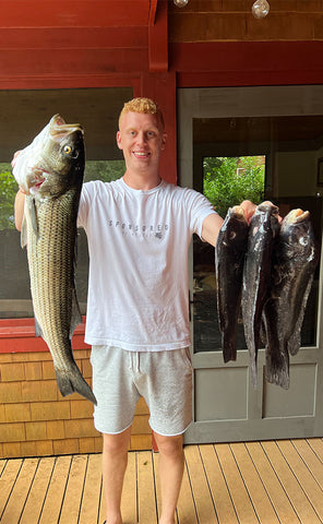 Spearfishing a Striped Bass and 3 Tautog from Shore in Rhode Island