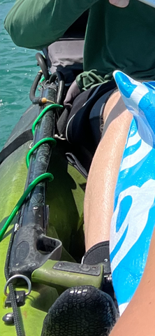 Securing a Speargun to a Kayak