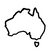 Australia icon to symbolise local and Australian made