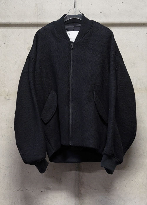 黒タタキSL/朱天黒 VOAAOV BISHU RECYCLE RIDGE WOOL Blouson | www