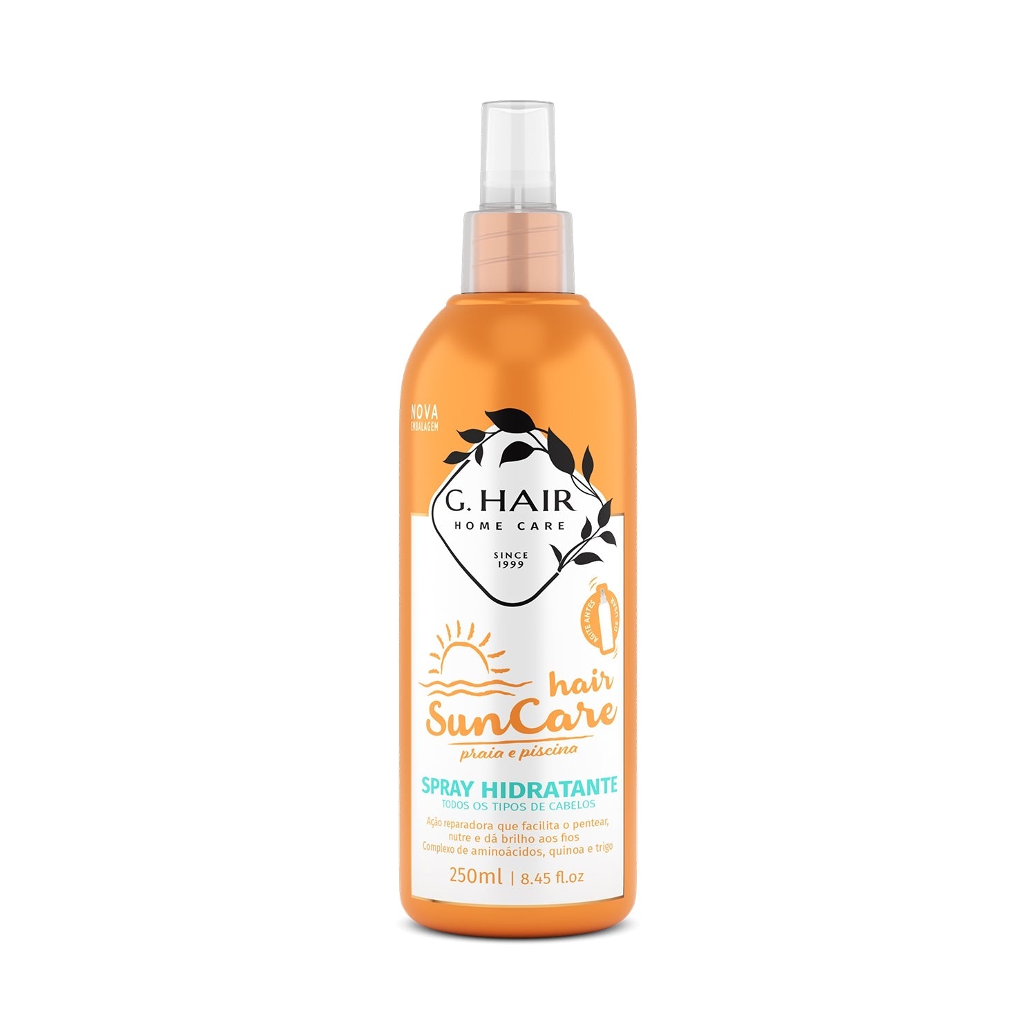 G.HAIR Sun Care Beach & Pool Moisturizing & Protecting Spray (250ml/8.4oz) - GHair Professional product image