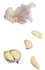 Garlic skin and garlic clove