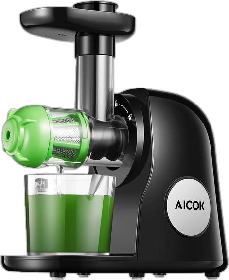 AICOK Professional Juicer, Slow Masticating Juicer Extractor, Upgraded 7 Segment Spiral, Quiet Motor & Reverse Function, BPA-Free