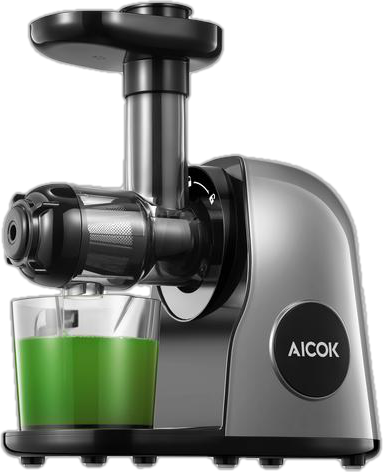AICOK Slow Masticating juicer Extractor, Cold Press Juicer Machine, Quiet Motor, Reverse Function, High Nutrient Fruit and Vegetable Juice with Juice Jug & Brush for Cleaning, Galaxy Grey