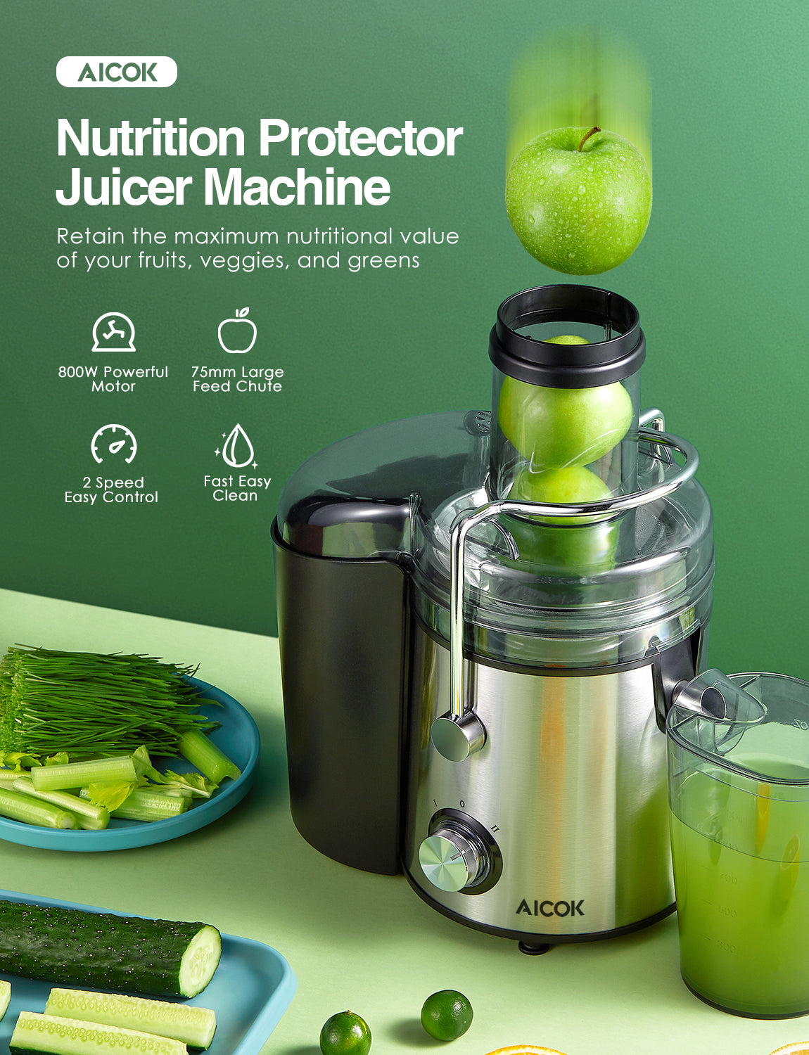 AICOK Centrifugal Juicer