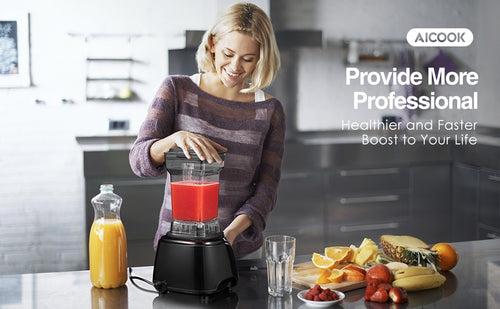 AICOOK Professional Blender, Countertop Blender for Kitchen, 1800W