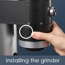 AICOOK Conical Burr Coffee Grinder, Over 40 Precise Grind Setting