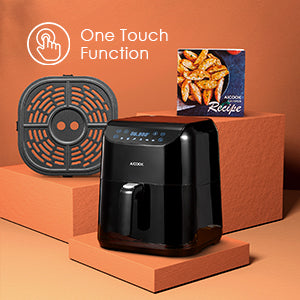 aicok, aicook, air fryer, one touch led display, non-stick coatinf, quiet environment