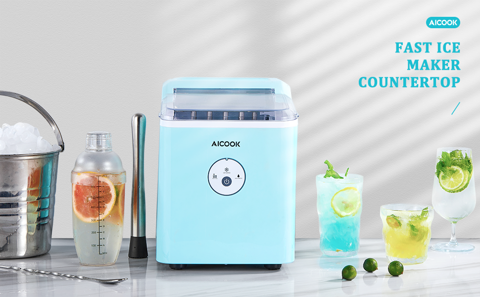 aicook fast ice maker countertop, aicok