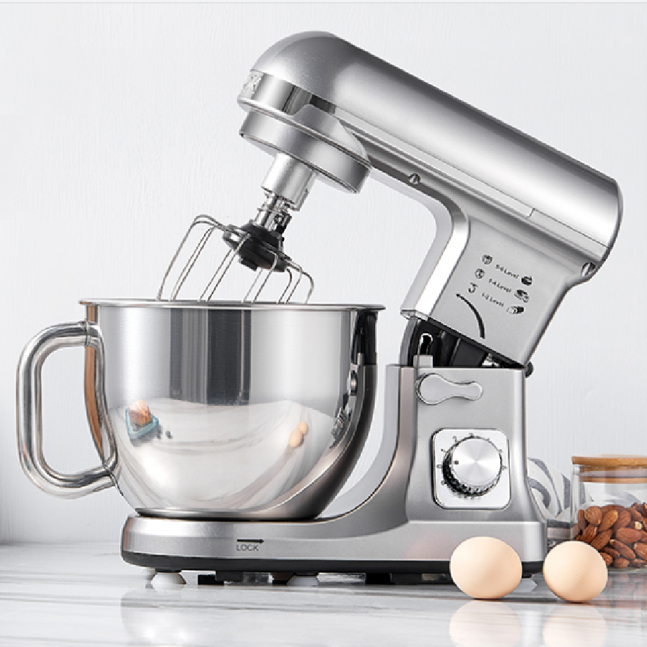 Stand Mixer with Double Dough Hook, 6-speed Dough Mixer with Tilting H –  AICOOK