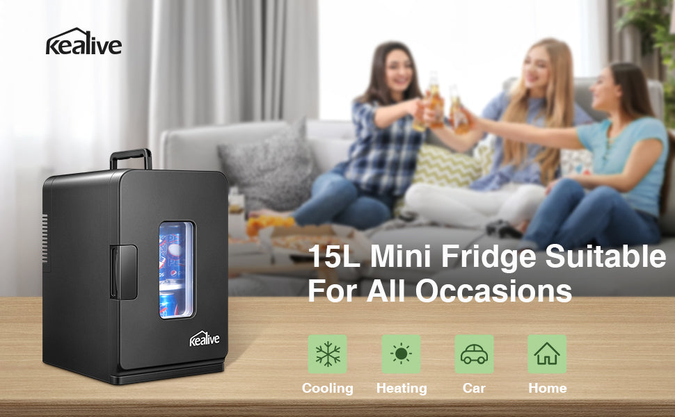Mini Fridge, Compact Refrigerator, Cooler and Warmer with AC/DC Power –  AICOOK