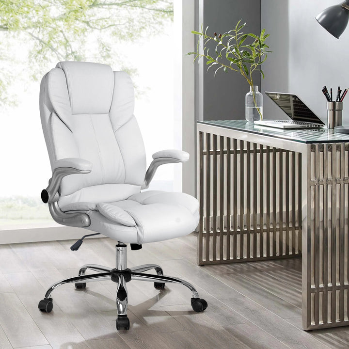 artiss white office chair