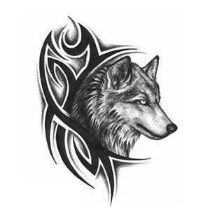 wolf tribal tattoos designs arm