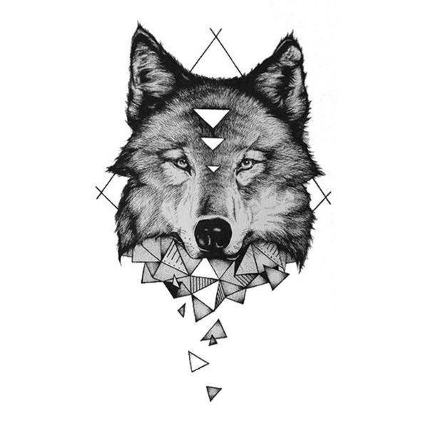 Triangle Wolf Tattoo | Wolf-Horde