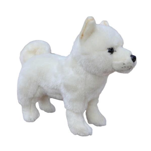 white wolf cuddly toy