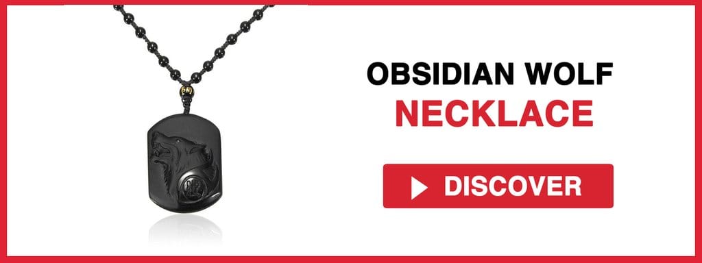 OBSIDIAN WOLF NECKLACE