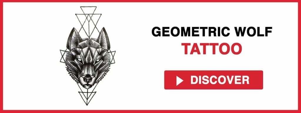 GEOMETRIC WOLF TATTOO