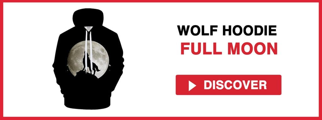 WOLF HOODIE FULL MOON