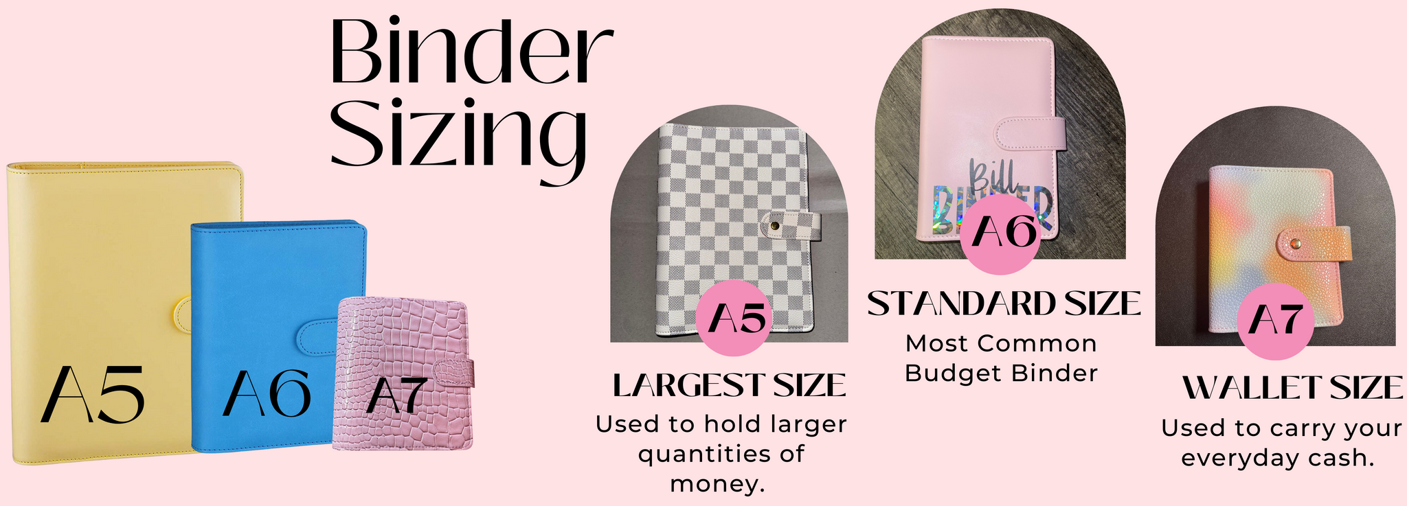 Checkered Budget Binder - A6 – CDN Girl Cash Stuffer