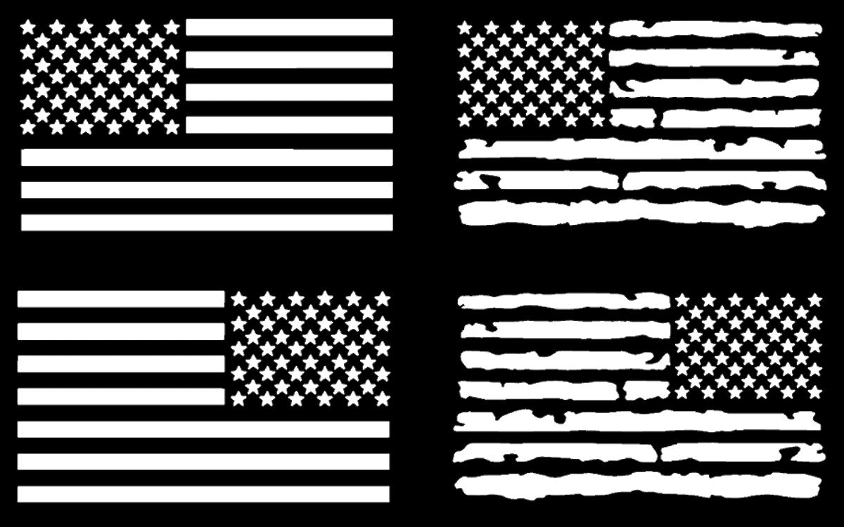 American Flag Decal 4 Pack – slaceddecals