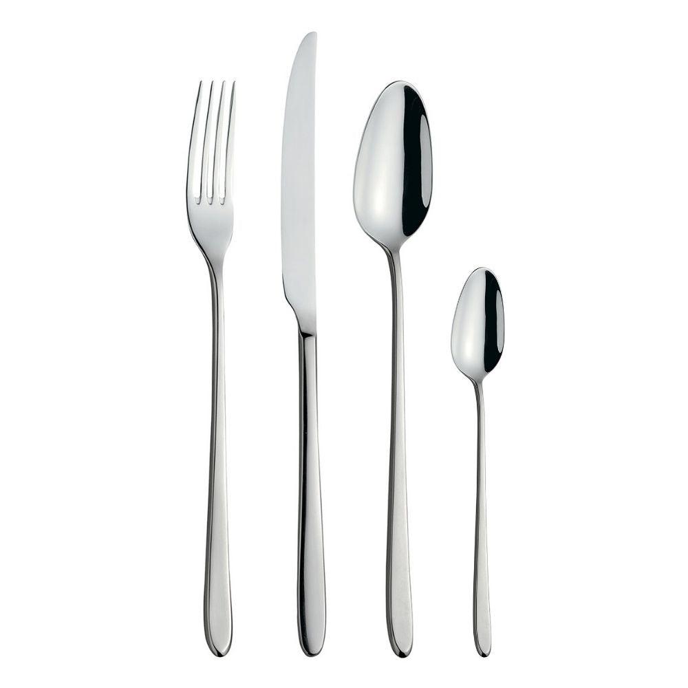 Shipley Snel stoeprand Broggi Gaia set 24 cutlery polished steel – Shopdecor