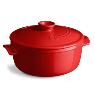 Emile Henry Round Dutch Oven Burgundy / 5.5 qt.