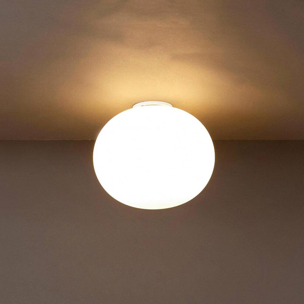 Flos Glo-Ball ceiling lamp opal white 110 Volt – Shopdecor