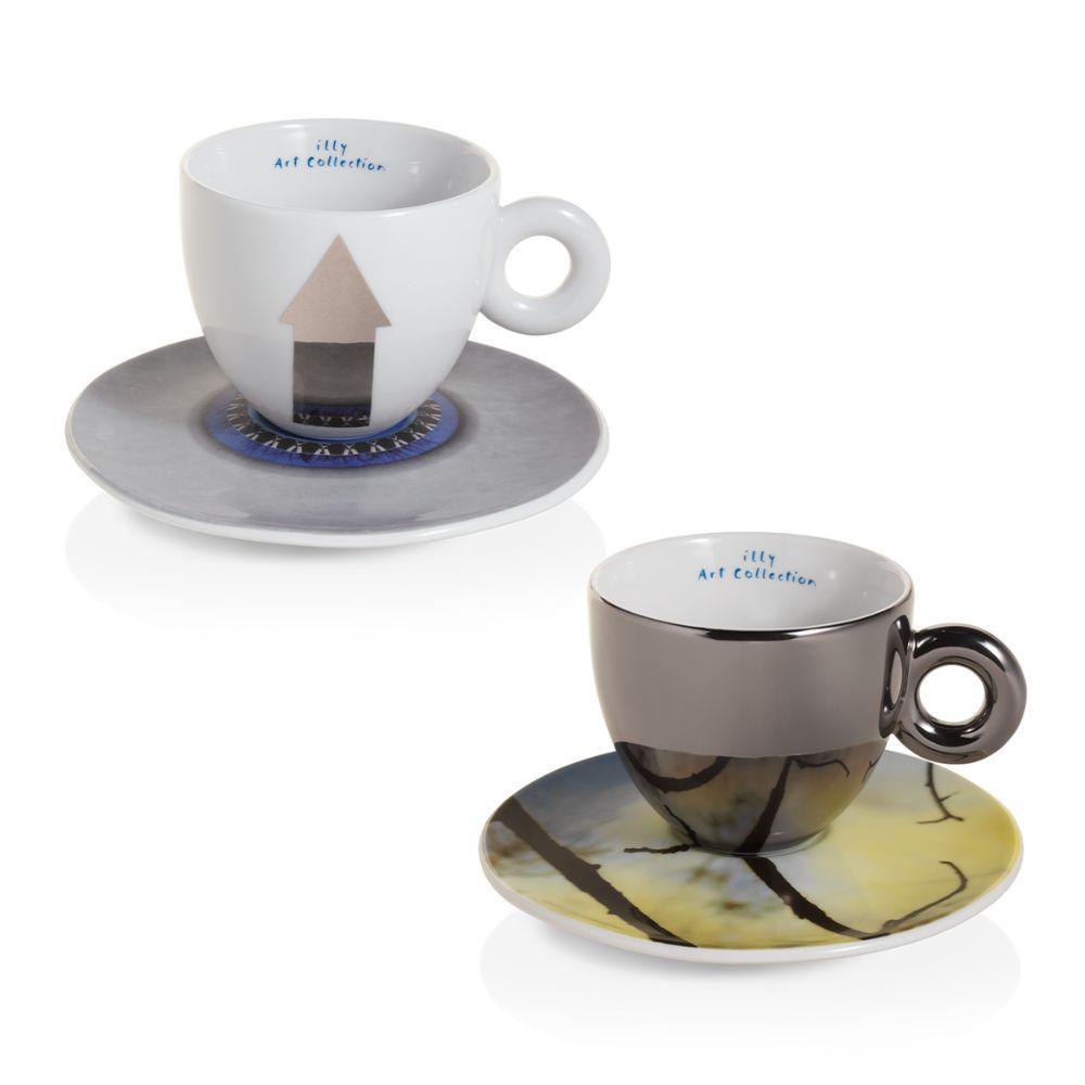 Illy Art Collection Biennale 2022 2 cappuccino cups by Cenci & Sasamoto