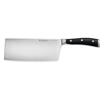 Wusthof Classic Ikon Chinese Chef's Knife 7 inch Black